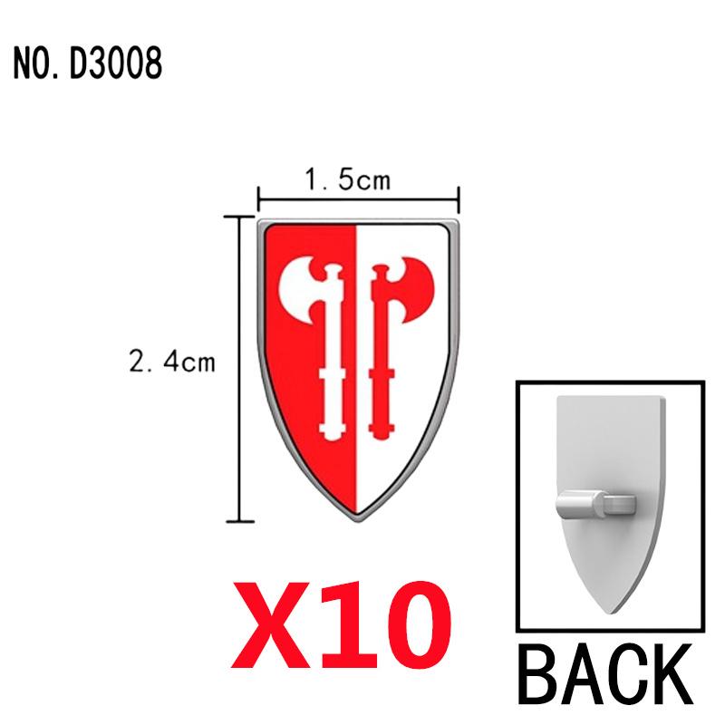 Средневековый Военный Замок Рыцарь Щит Строительные Блоки Фигурки Аксессуар Король Шлем Флаги Плечи Доспехи Перо Игрушка Подарок T050