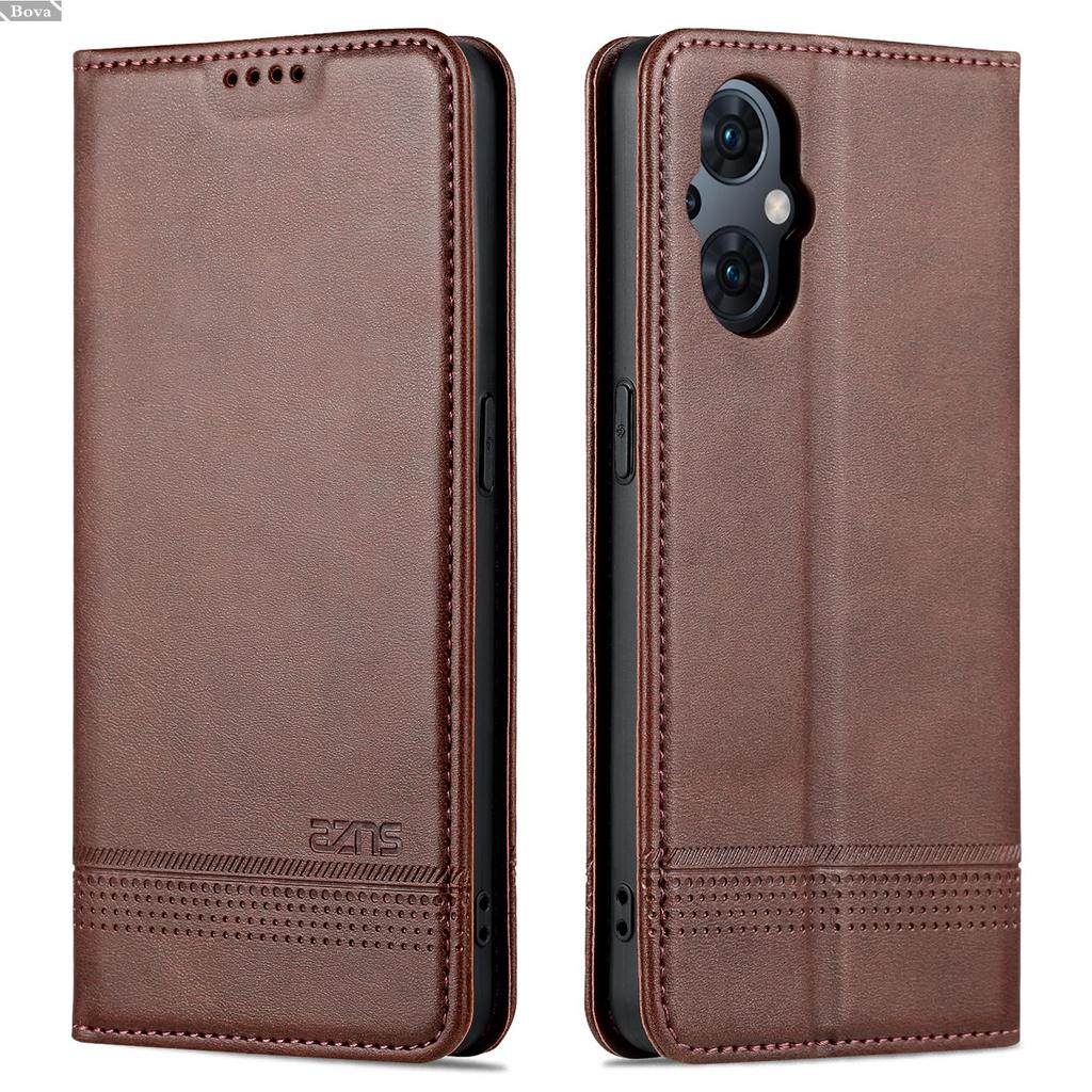 Чехол из искусственной кожи с магнитной адсорбцией для OPPO Reno8 lite / Reno 7 8 lite Reno7 lite Flip Cover Protective Case Fundas Coque