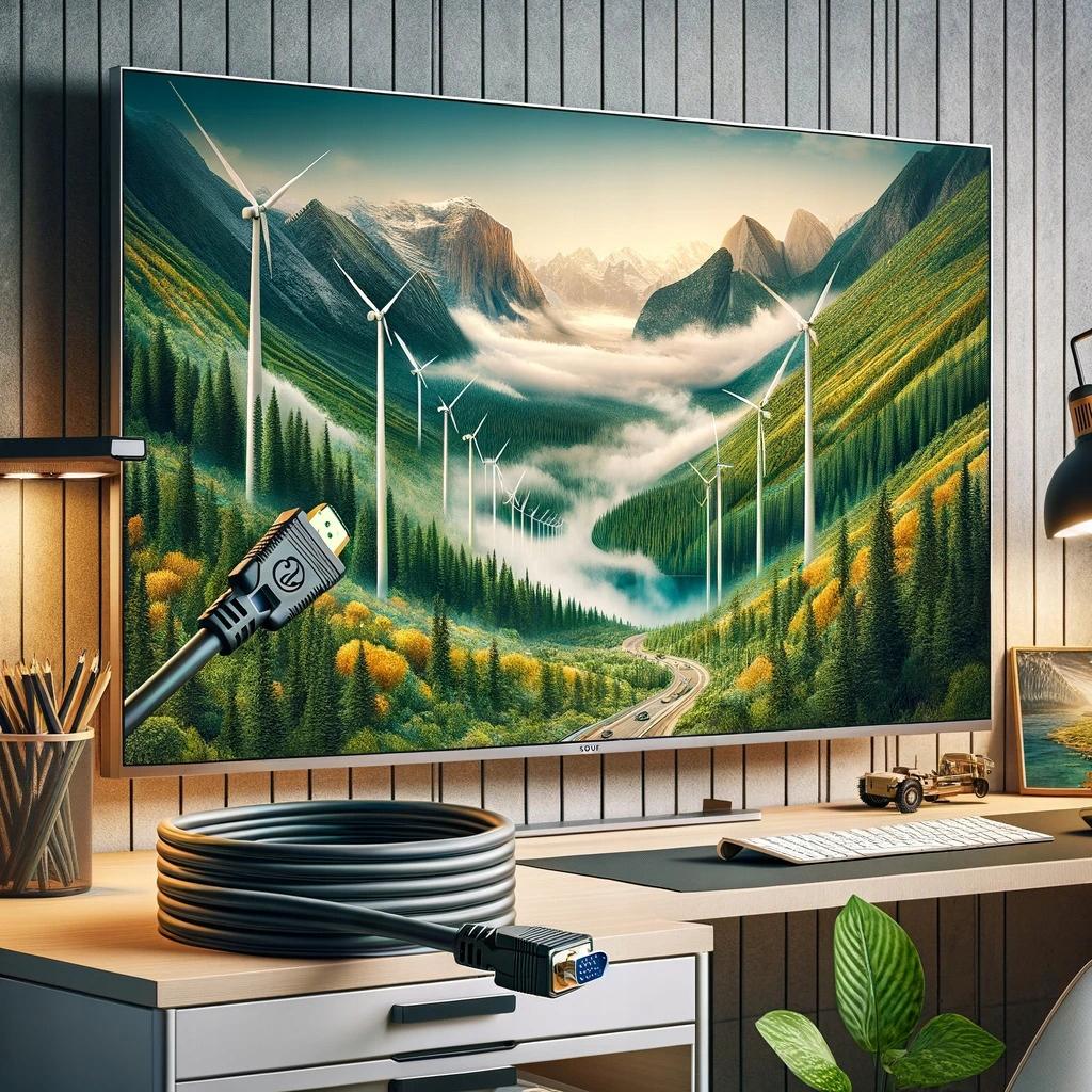 co2 Cable Vga - Hdmi Adapter Converter Audio Adapter Full Hd 60Hz 1M