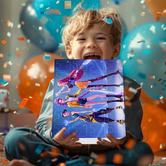 Календарь Адвента Охотника на демонов 2025 Календарь обратного отсчета до Рождества с 24 игрушками-брелоками для детей