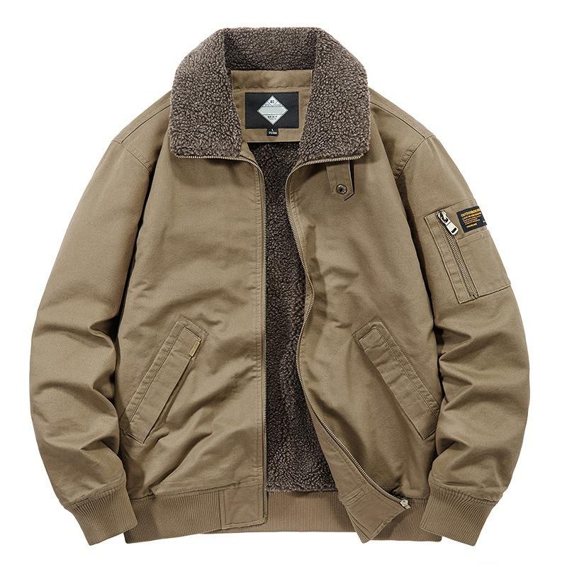 Зимняя модная куртка с отложным воротником, мужская куртка-бомбер, мужская ветровка, утепленные куртки, пальто, мужская одежда, повседневная куртка для инструментов