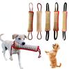 Durable Dog Training Tug Toy Dog Bite Stick Pillow Puppy Toy With Rope Handles Dog Training Interactive Play Chewing Toys