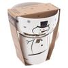 Children's mug with bowl, porcelain snowman, 2 pieces.