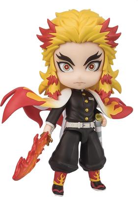 TAMASHII NATIONS Figuarts mini Demon Kimetsu no Yaiba Rengoku Anjuro Flame Breathing примерно 90 мм окрашенная подвижная фигурка Slayer PVC&ABS