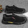Soft-soled Men's Shoes Autumn New Low-top Labor Insurance Shoes Men's Fashion Wear-resistant Work Shoes Black Versatile Casual Shoes