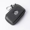 For VW Leather Car Remote Key Case Bag Keychain Storage Box For Volkswagen VW Polo Golf Touareg T6 T5 Passat B7 B5 Touran Beetle Tiguan xc4
