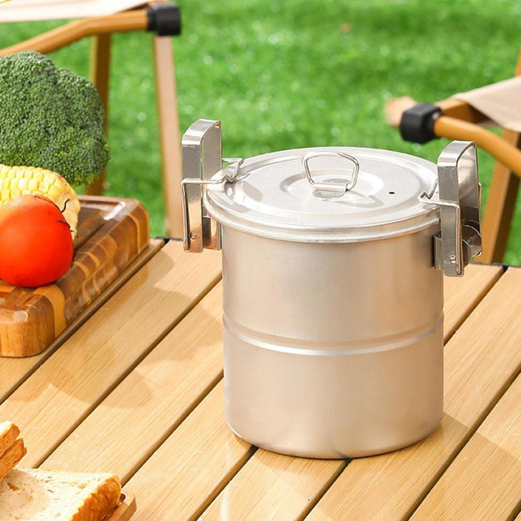Походная рисоварка Посуда из нержавеющей стали 304 Портативная маленькая пароварка для приготовления на пару для барбекю