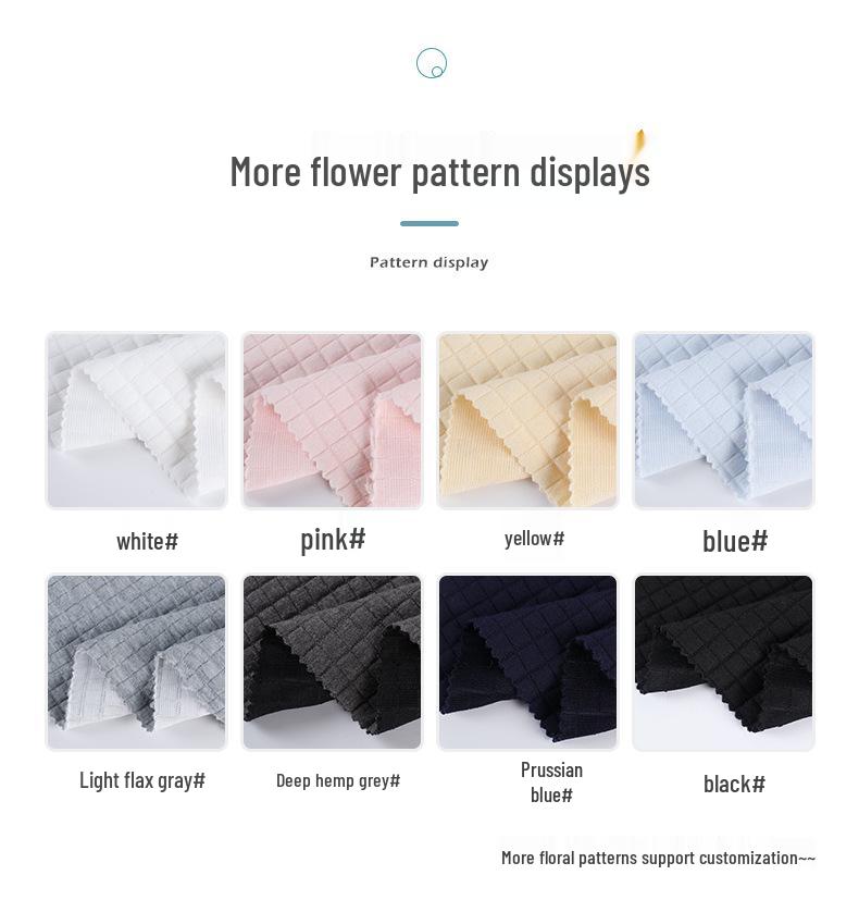 Square Grid Air Layer Jacket: Wire-Padded Polyester-Ammonia Fabric for Casual Home Wear.