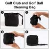 1pc Club Scrub, Golf Club And Golf Ball Cleaning Bag, Portable Detachable Cleaning Bag, Easy To Clean, Club Wiping Bag