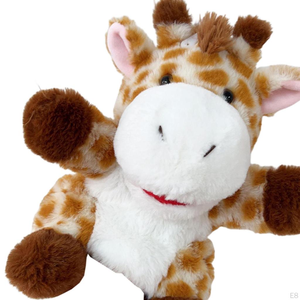 Animal Finger Puppet Plush Hand Imaginative Stuffed Toy Head Gloves Pretend