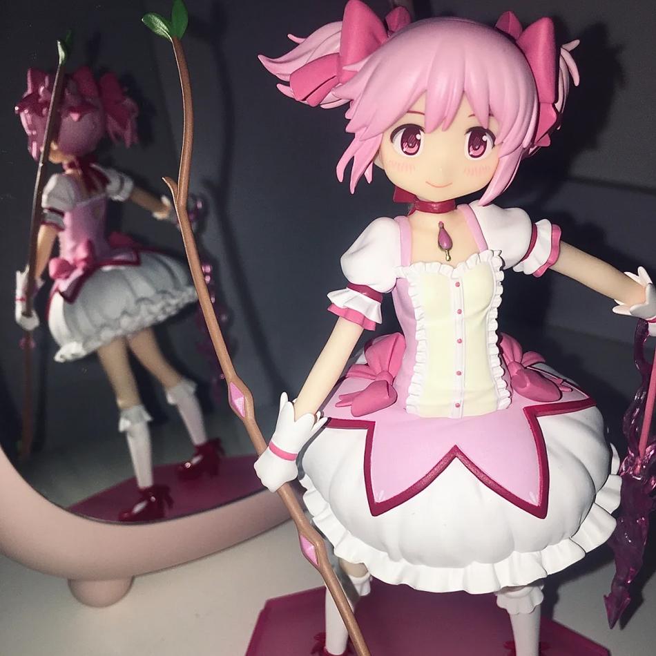 18 см Puella Magi Madoka Magica Канаме Мадока ПВХ Аниме Фигурка Действия - Коллекционная Модель Игрушка Подарок Аниме Мультяшный Персонаж