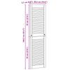 Cabinet Door with Door 4 pcs Natural 140.5 x 2.1 x 39.5 cm