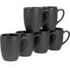 Набор кружек CreaTable Lava Stone Collection черные, 6 штук (17873)