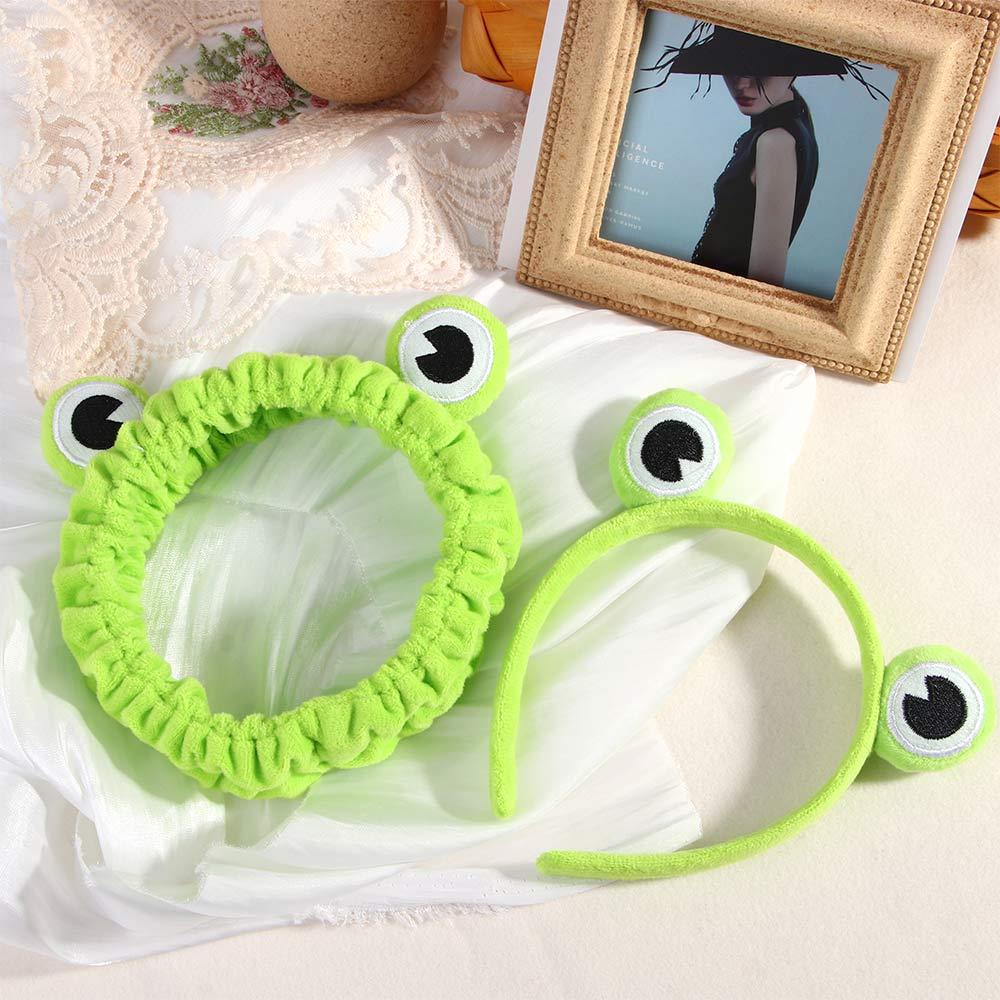Funny Trendy Frog Hair Accessories Cute Hair Hoop Headwear Elastic Headband