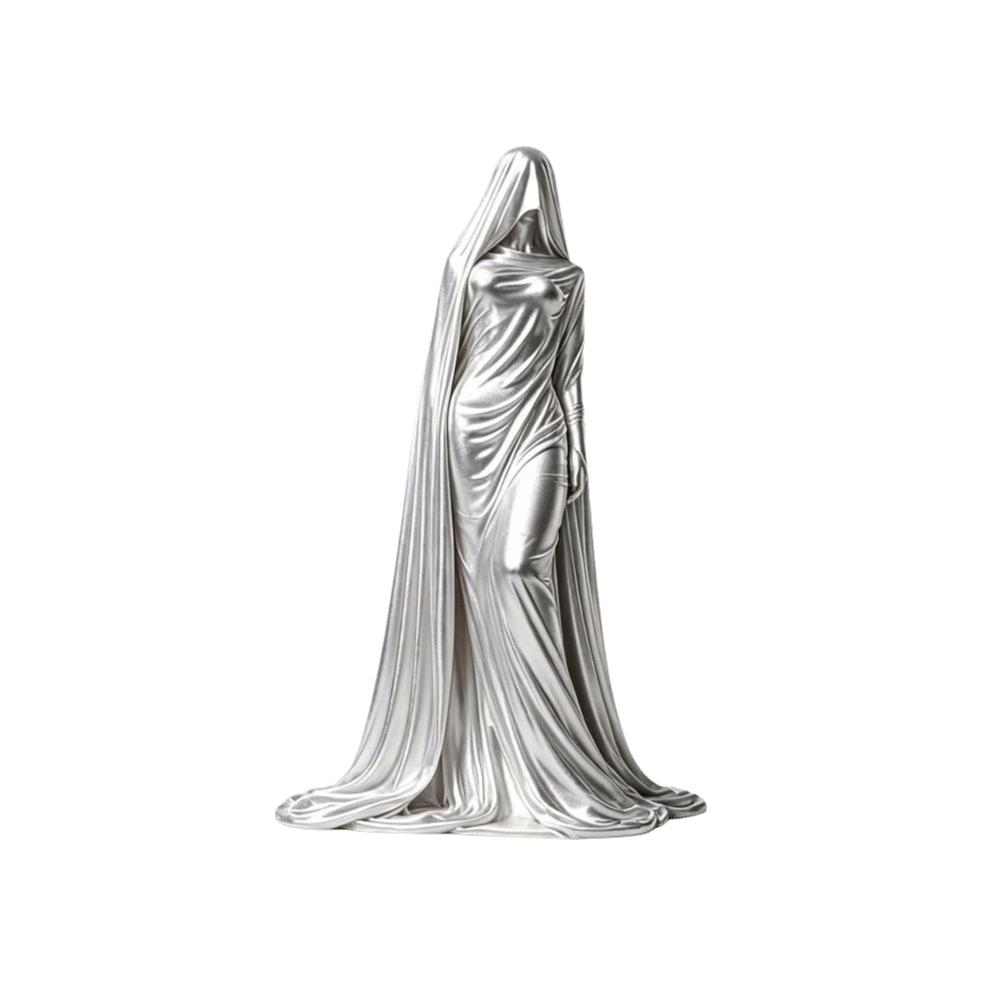 Ghost Girl Cloak Woman Statue Decoration Character Sculpture Wine Cabinet Decor