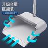 Foldable Broom Dustpan Set Home Use Soft Bristle Hair-Resistant Cleaning Tool Plastic Stainless Steel