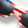 American Independence Day Sunglasses National Flag Print 4th July Celebration Block Sunlight Anti-UV Unisex Strong Hinge Photo Prop Retro