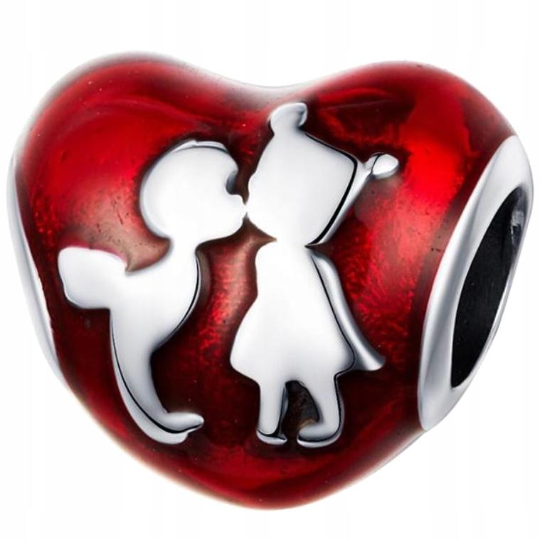 Charms Heart 925 Bead S925 Pendant Couple In Love Love Beads