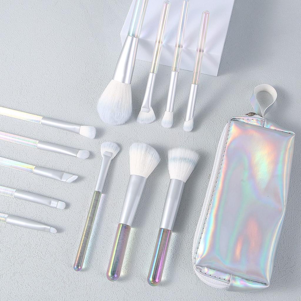 Профессиональный набор кистей для макияжа из 12 предметов, набор кистей премиум-класса из синтетического веганского материала для растушевки пудры, тонального крема, консилера, румян и теней для век, не тестируется на животных