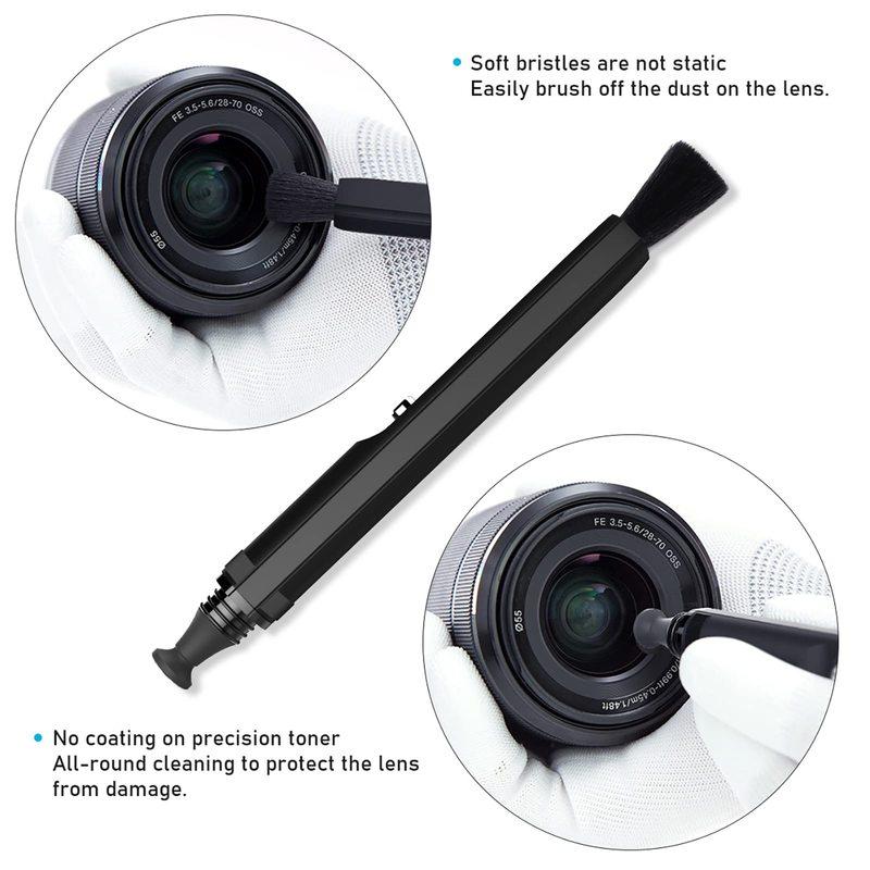 VSGO Air Duster Blower Rubber Ball with Camera Lens Cleaning Pen Brush for Optics Lenses Screen LCD Clean