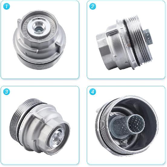 Крышка корпуса масляного фильтра в сборе 15620-31060 с масляной пробкой подходит для Toyota 2005- Tundra RAV4 4Runner Camry Highlander Tacoma Avalon Sienna Venza Lexus