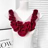 1PC DIY Fashion Flower Patches Cloth Fabric Collar Flower Dress Applique Clothing Accessories