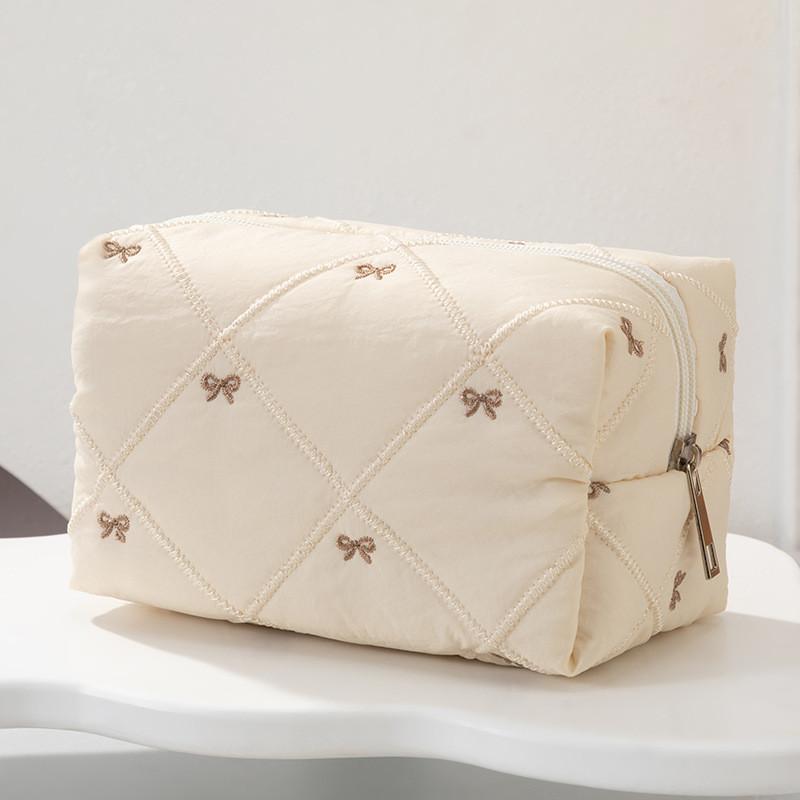 Butterfly Knot Cosmetic Bag For Travel And Home Use With Lightweight Durable Polyester Fabric