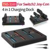 Зарядная станция 4-в-1 с RGB-подсветкой, магнитная подставка-зарядка для контроллеров, станция для Nintendo Switch 2 Joy-Con, игровые аксессуары