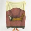 Illustrator W Wolf E Erlbruch Throw Flannel Throw Blanket Suitable for Sofa Living Room Bedroom
