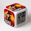 Western John's Colorful Alarm Clock Children's Creative Gifts Student Gifts Color-Changing Alarm Clock Square Clock