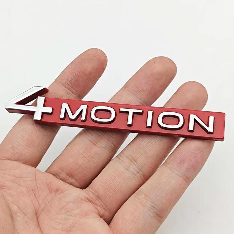 HLSRM1 3D Metal 4MOTION Car Rear Trunk Emblem Badge Sticker For VW Volkswagen Golf Passat Tiguan Touareg Auto Styling Accessories