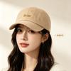 Simple spring big head circumference baseball cap women's college style summer outdoor couple soft top cap