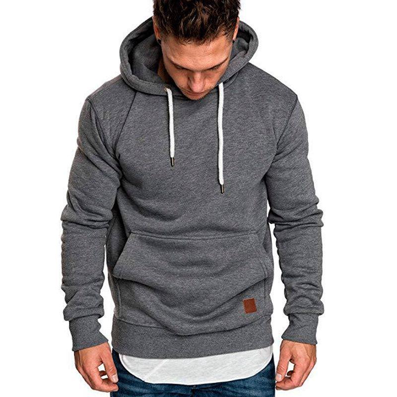 Hoodies Hooded Mens Sweatshirt Sweater Jumper Comfy Pullover Outwear Coat Tops