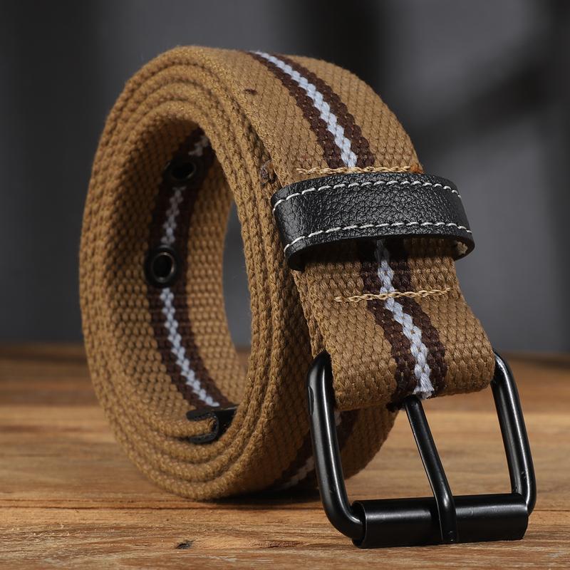 Extended Canvas Belt Suitable for Men's and Women's Casual Workwear Vintage Belts and Jeans Belts