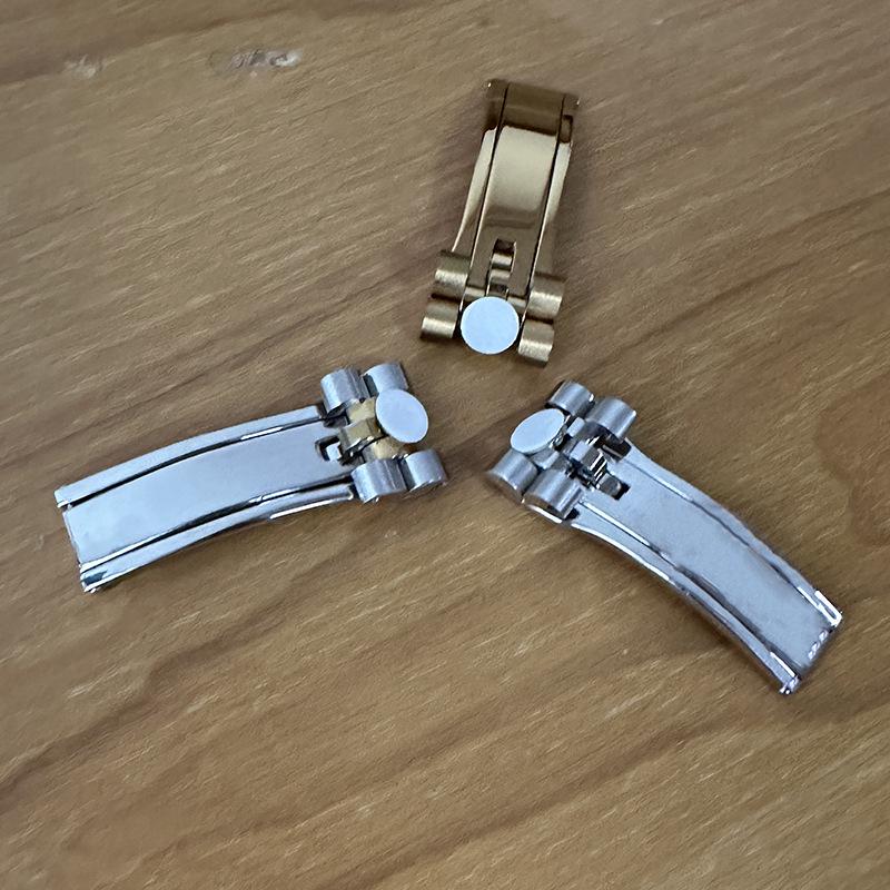 Запасная застежка для браслета Rolex Oyster Perpetual для мужских и женских часов - Складная застежка из нержавеющей стали, 16 мм.