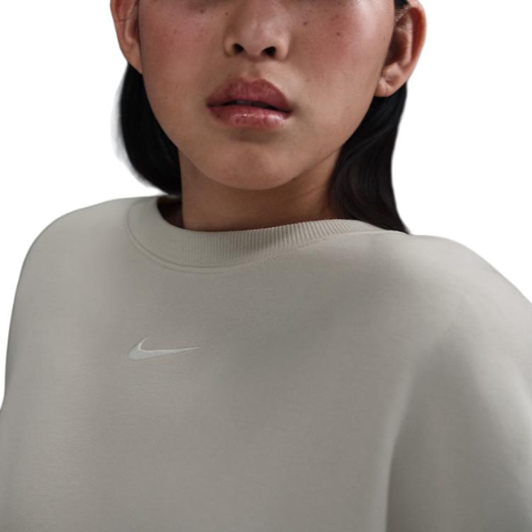 Nike Спортивная одежда Phoenix FleeceСвитшот с молнией Swoosh Женский Светло-древесно-коричневый/Холст FZ4271-104