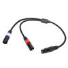 JORINDO 5-контактный XLR гнездо на двойной 3-контактный XLR штекер кабель Y-разветвитель или переходной кабель 0,5 м