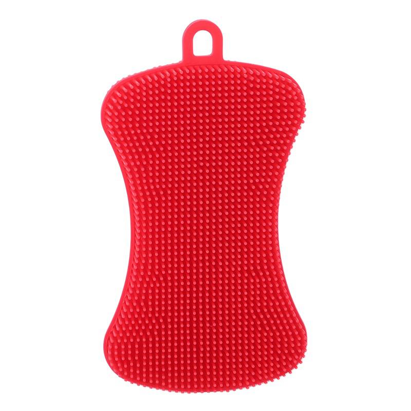 Силиконовая губка, кухонная губка, многофункциональная антибактериальная щетка для мытья Scruhbber