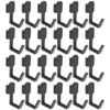 10Pcs Plastic Hole Board Hook J Shape Storage Rack Utility Peg Board Hook for Home
