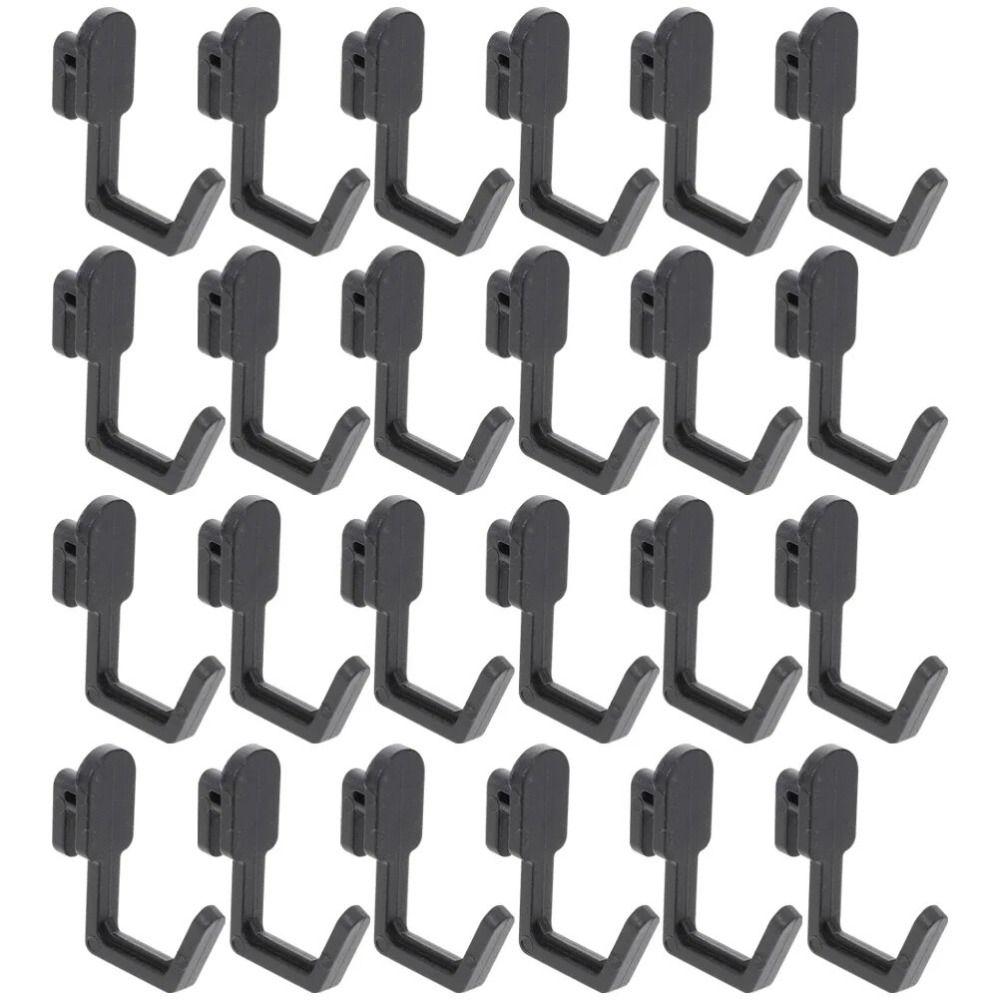 10Pcs Black/White/Grey Hole Board Hook J Shape Storage Rack Multifunctional Peg Board Hook  for Home
