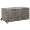 VidaXL Garden Storage Box Cushion Chest Pillows Storage Bench Outdoor Storage Chest Light Grey 310090