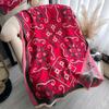 National Style Retro Printing Imitation Cashmere Scarf Women'S Winter Warm Shawl With Fashion Scarf
