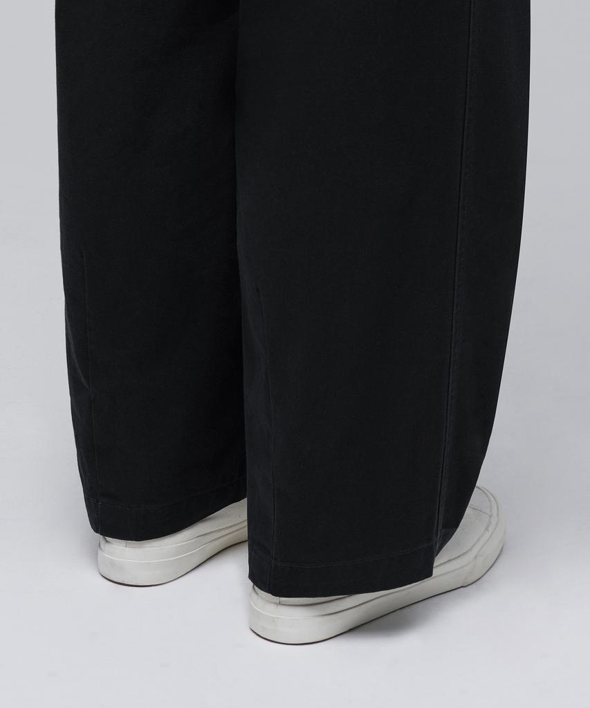 MUSINSA STANDARD Cotton Wide Fatigue Balloon Pants [Black]