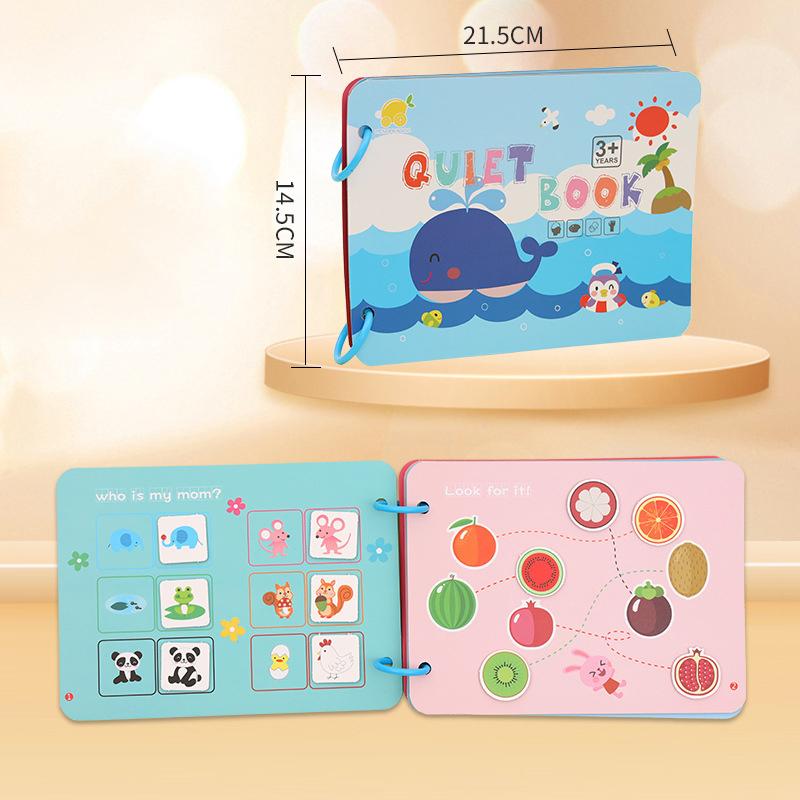 Детская тихая занятая книга Монтессори, детская развивающая игрушка, пастбище, сортировка животных, матчевая игра, детская наклейка, игрушка для детской книги