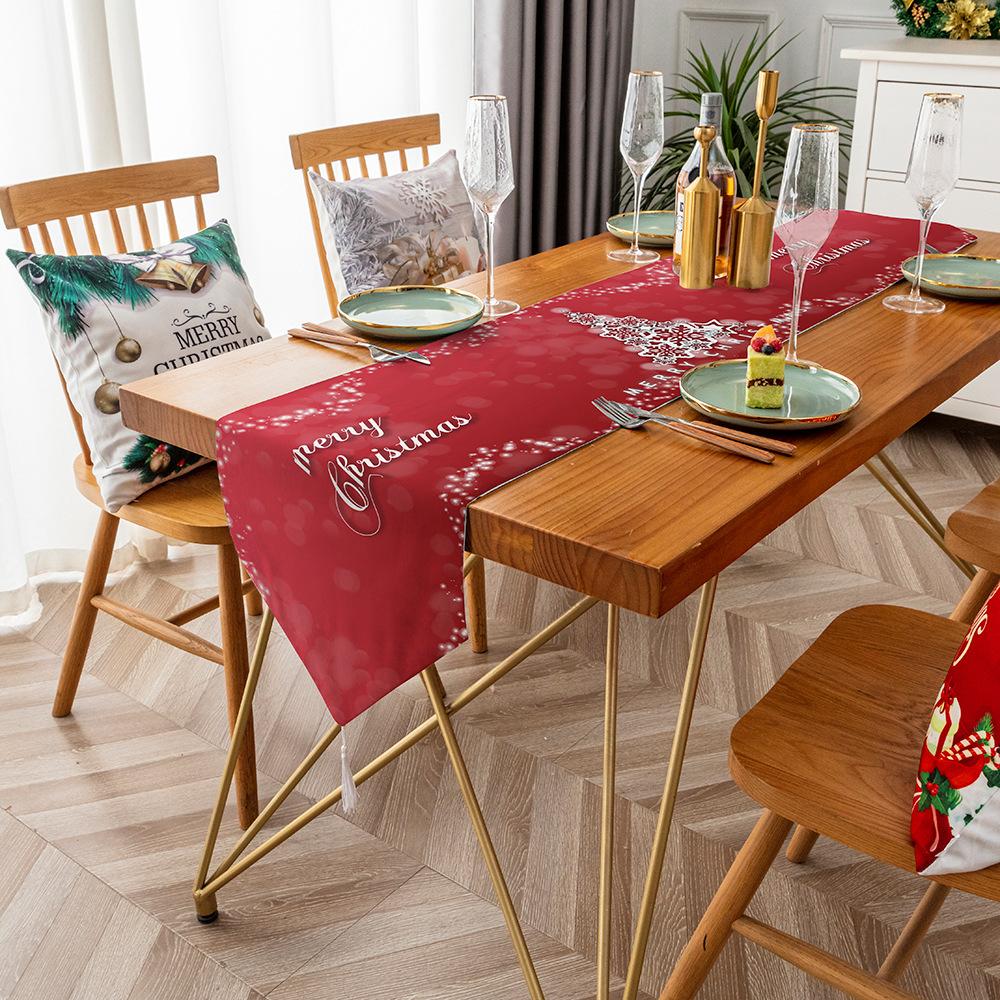 Пылезащитный стол с флагом, журнальный столик, рождественское украшение, скатерть для праздника