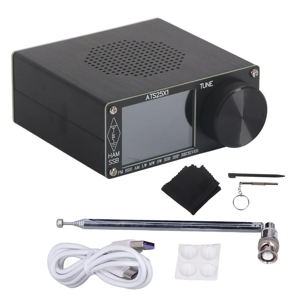 Вседиапазонный радиоприемник портативный FM LM SSB HAM радиоприемник с 2,4-дюймовым цветным сенсорным экраном