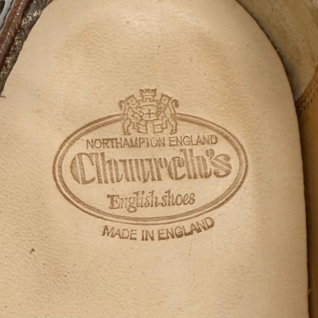 Pristine CHURCH'S Leather shoes LANA R Double Monk Strap Medallion Brown 36.5 Used