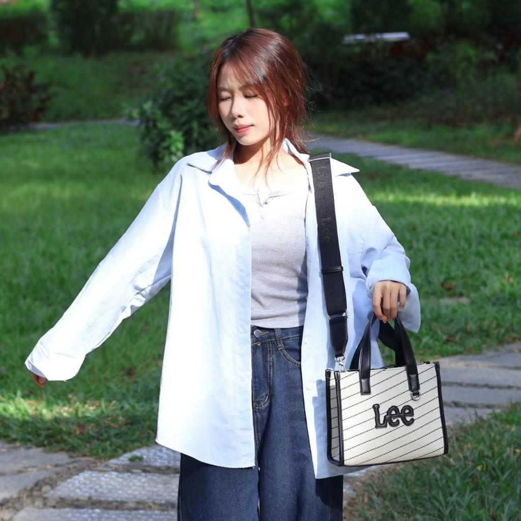 New Lee Fabric Tote Bag, Shoulder Bag, Crossbody Bag, Handbag Regular Women's Ecru LE240074M-903