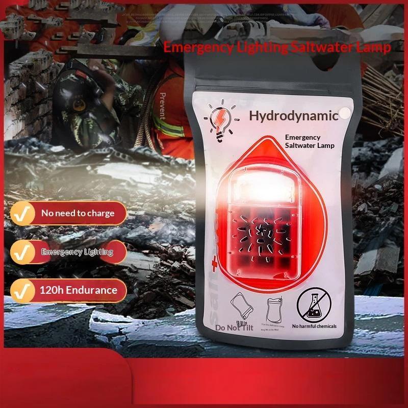 Portable Salt Water Emergency Lamp No Batteries Needed Ideal for Outdoor Camping