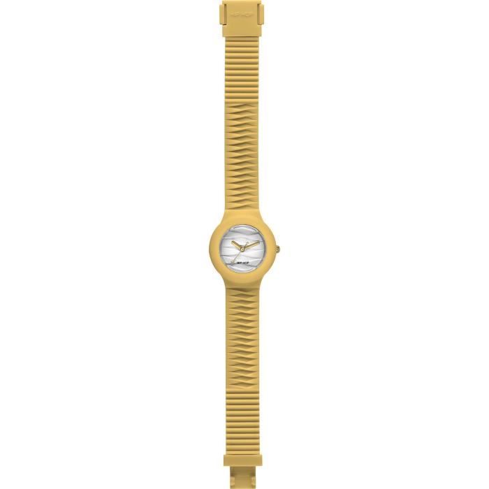 Montre - HIP HOP - Sensoriality - Jaune - Silicone - Analogique